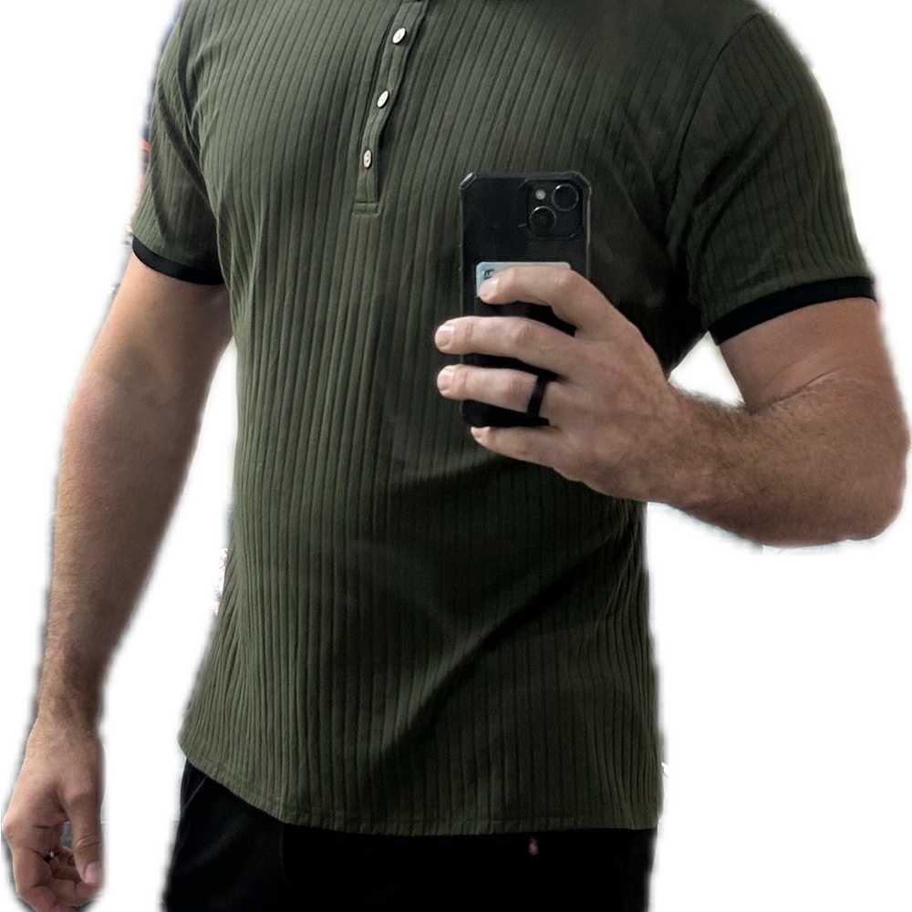 Men's Olive Green Polo Shirt